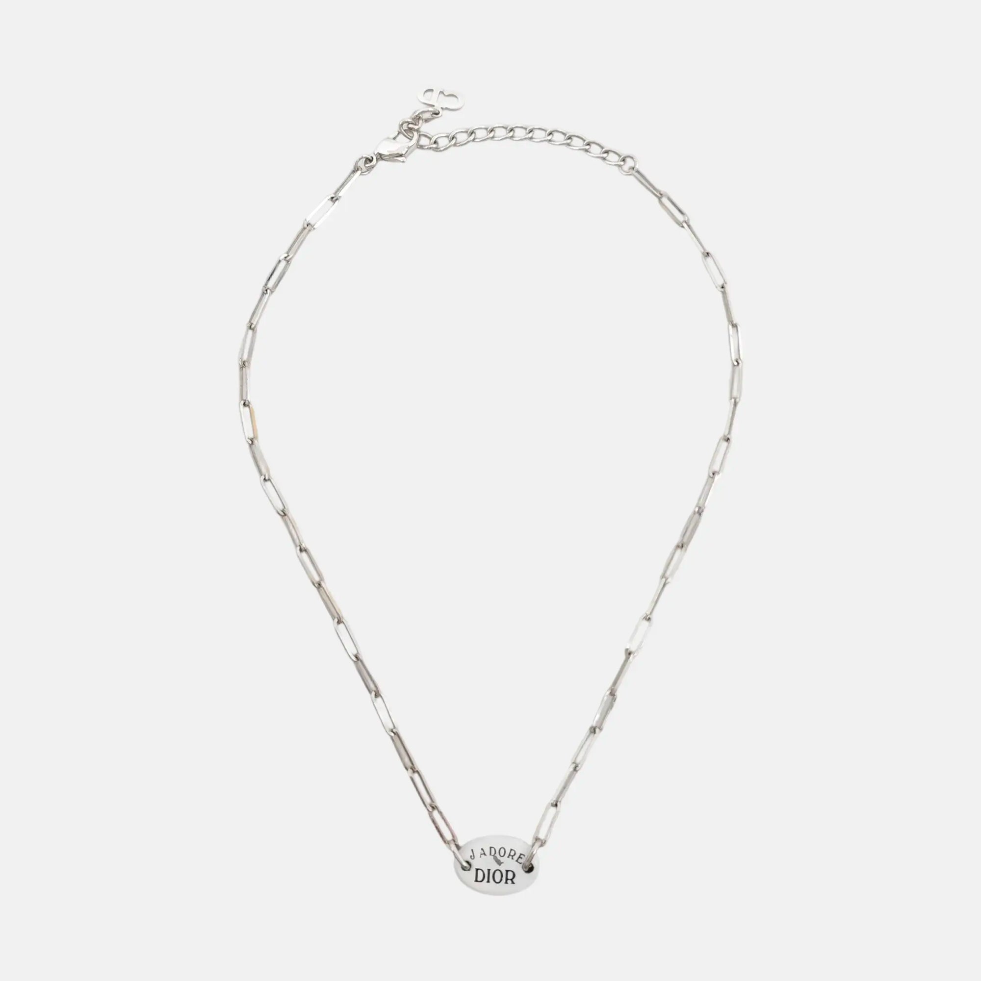 J'adior Metal Silver Necklace