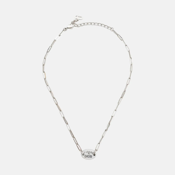 J'adior Metal Silver Necklace