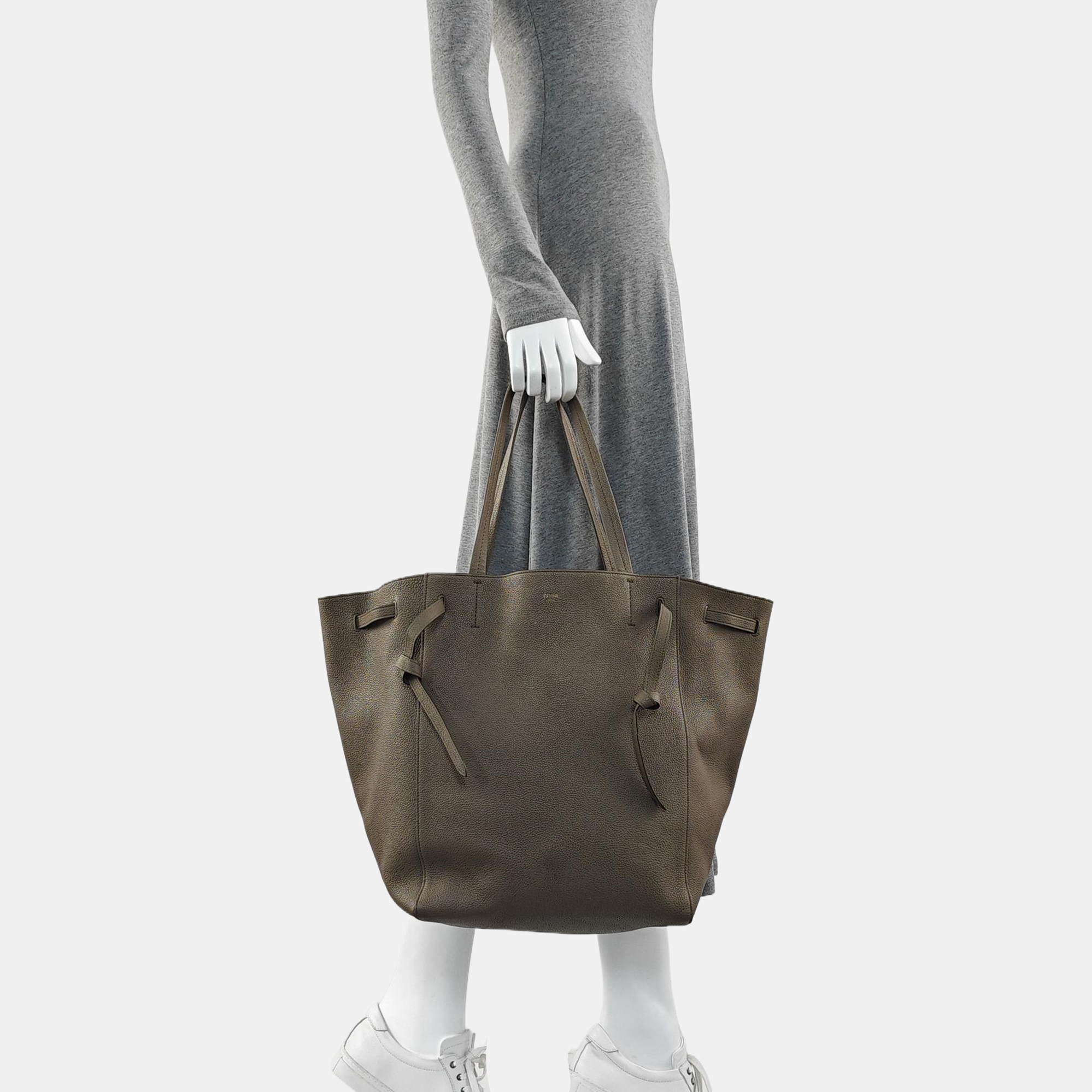 CABAS PHANTOM Small Calfskin Gray