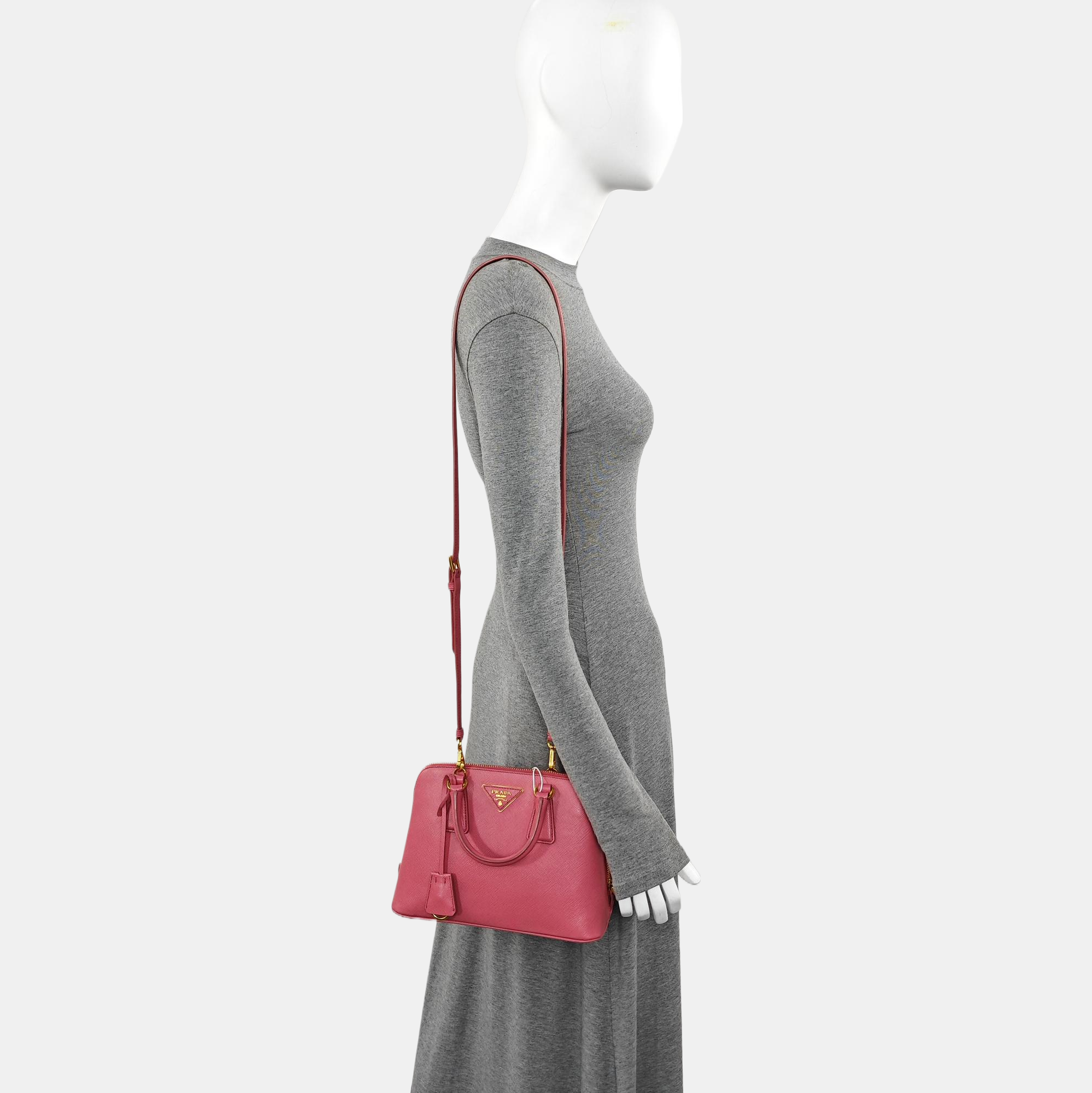 Promenade Small Saffiano Calfskin Beige