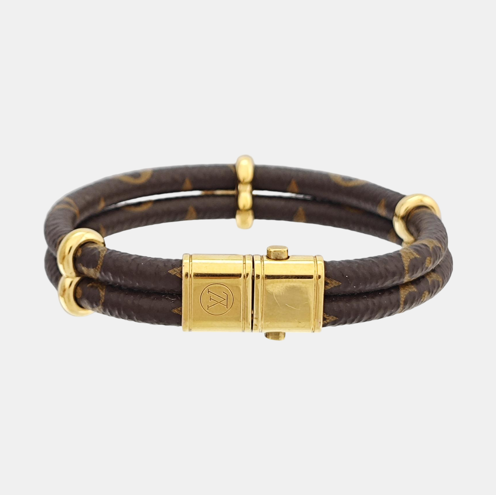KEEP IT Coated Canvas Brown Bangle