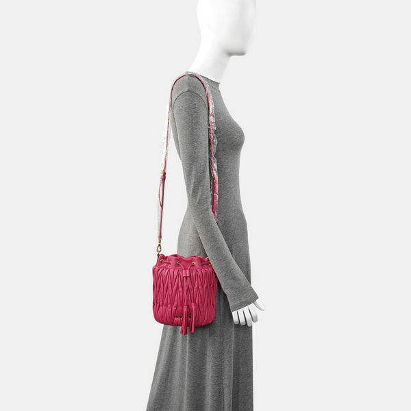 Matelassé Quilted Lambskin Red