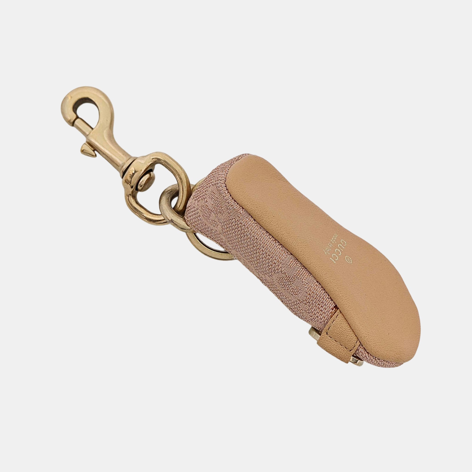 Leather Bag Charm Red
