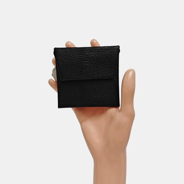 Bastia Chèvre Mysore Black Coin Purse
