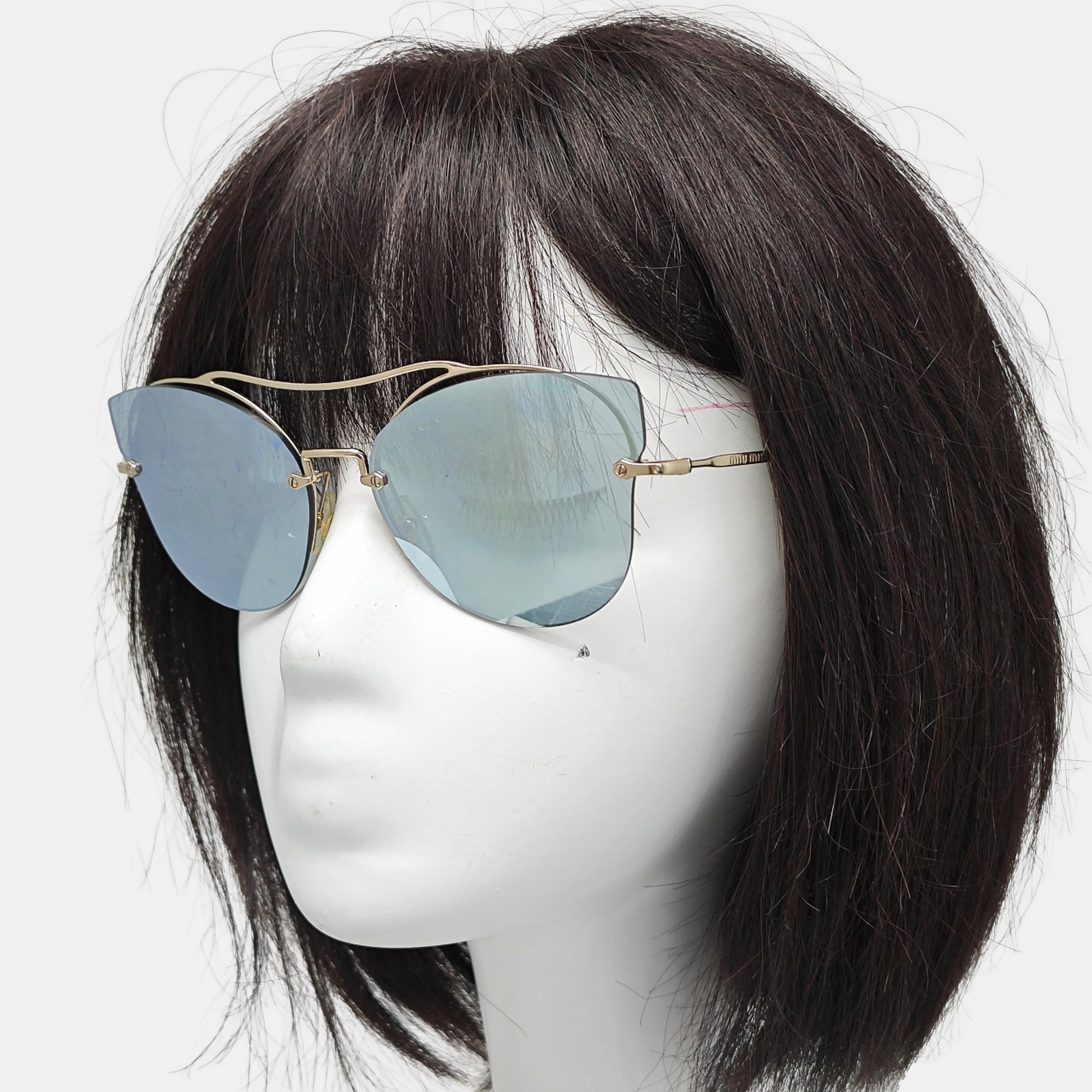 Blue Synthetic Sunglasses