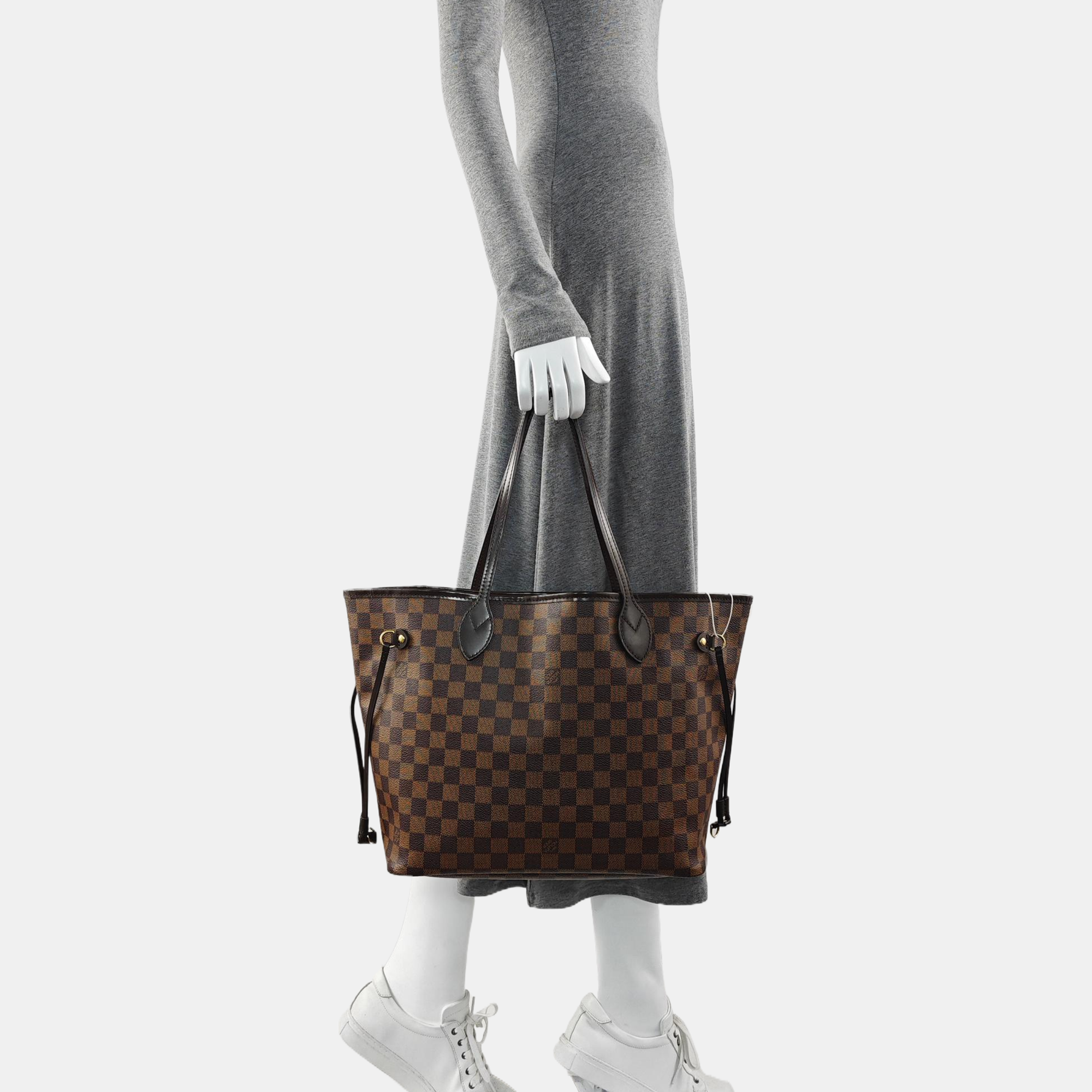 NEVERFULL MM Damier Ebene Coated Canvas Brown