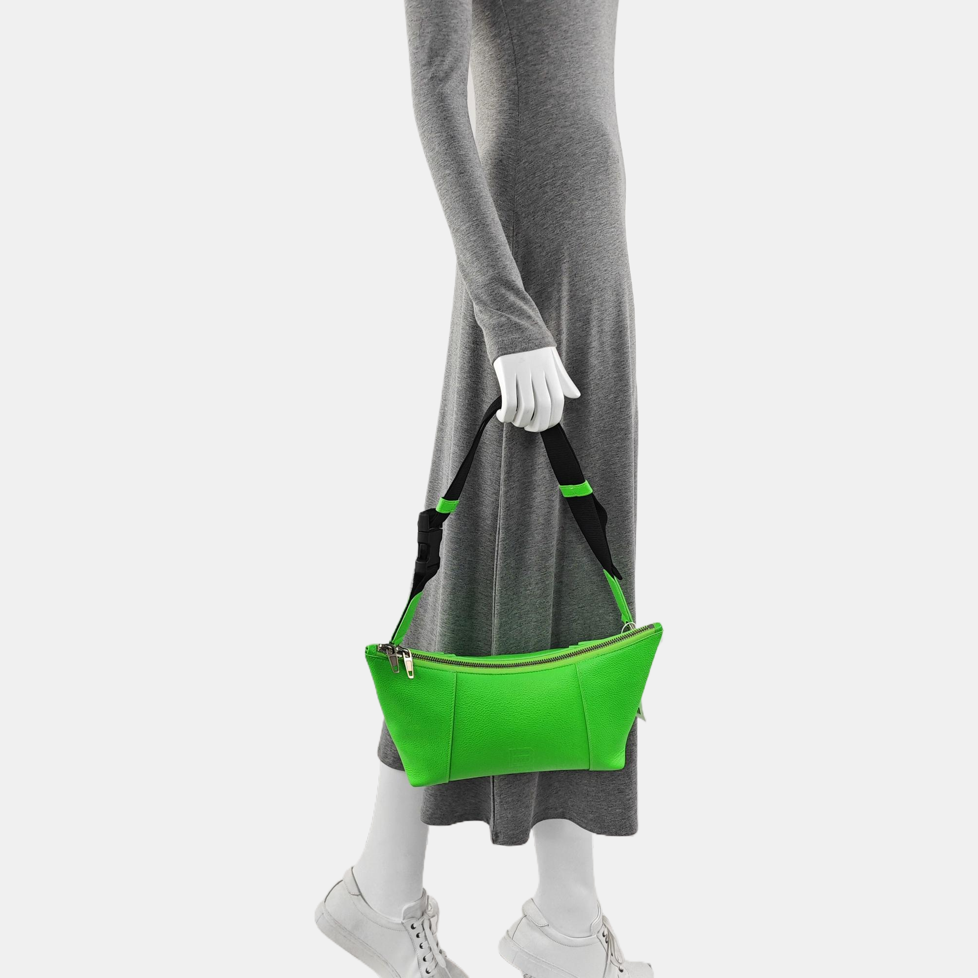 Authenticated pre-owned  Hourglass Calfskin Green - Top Handle Bag at Looply