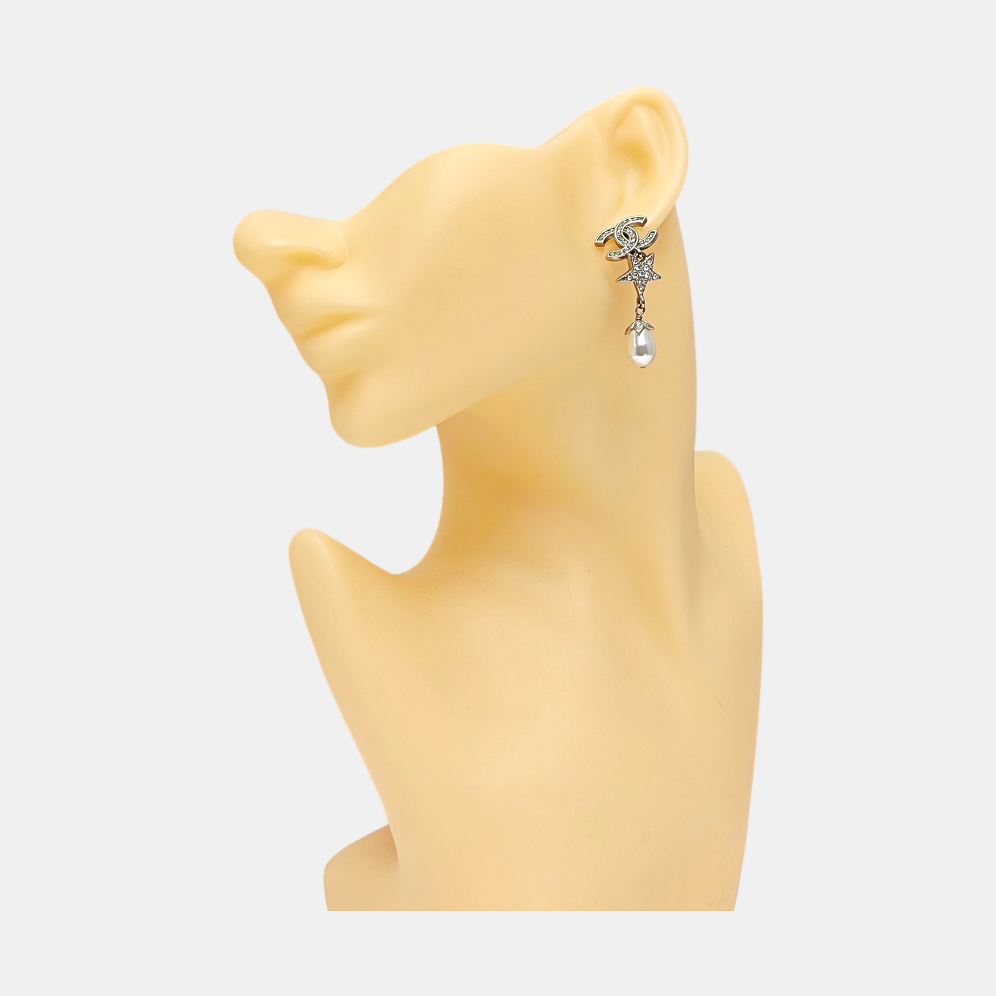 Metal Silver Earrings