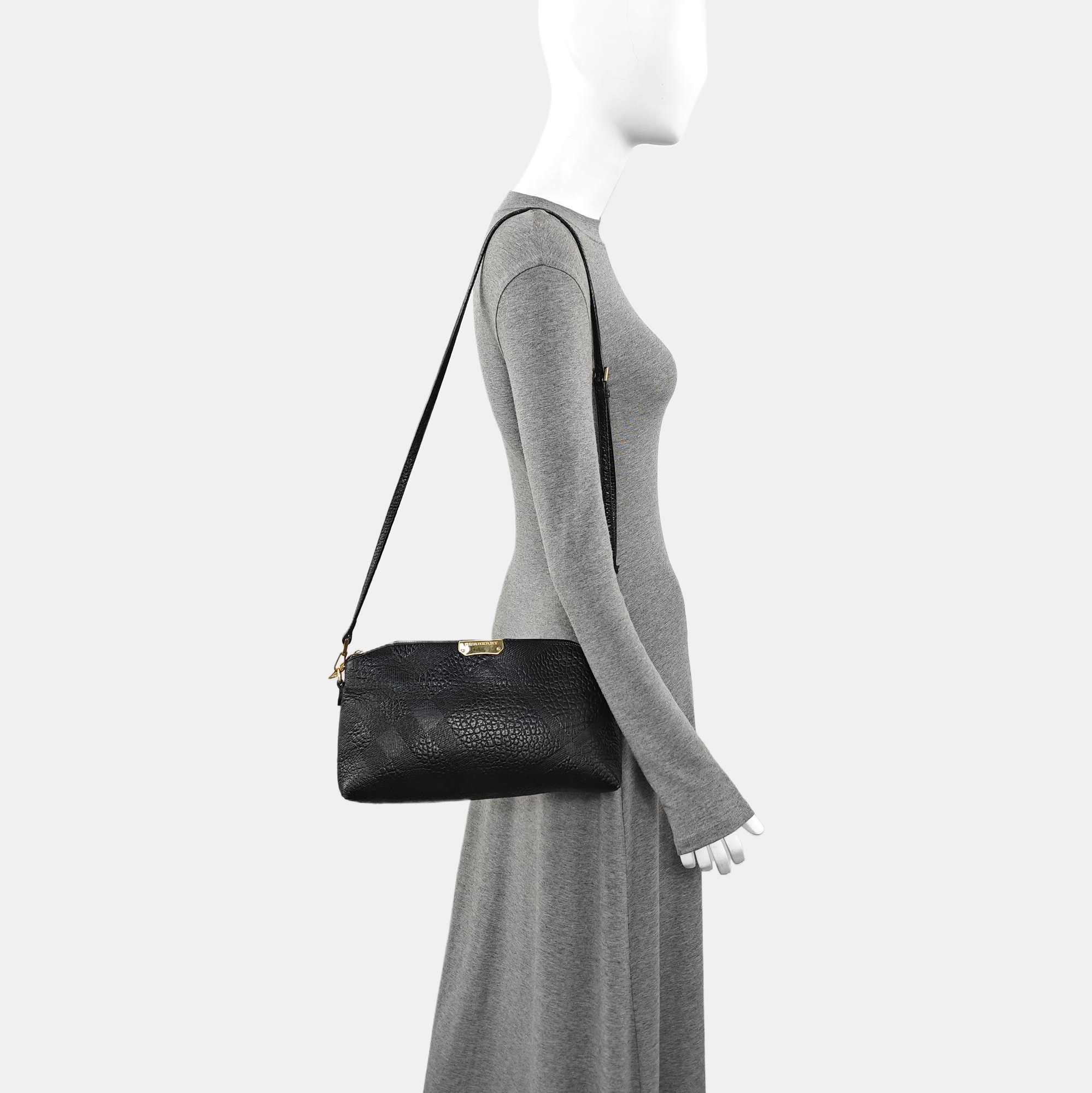 Calfskin Crossbody Bag Black