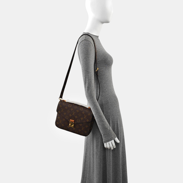 MÉTIS MM Monogram Coated Canvas Brown