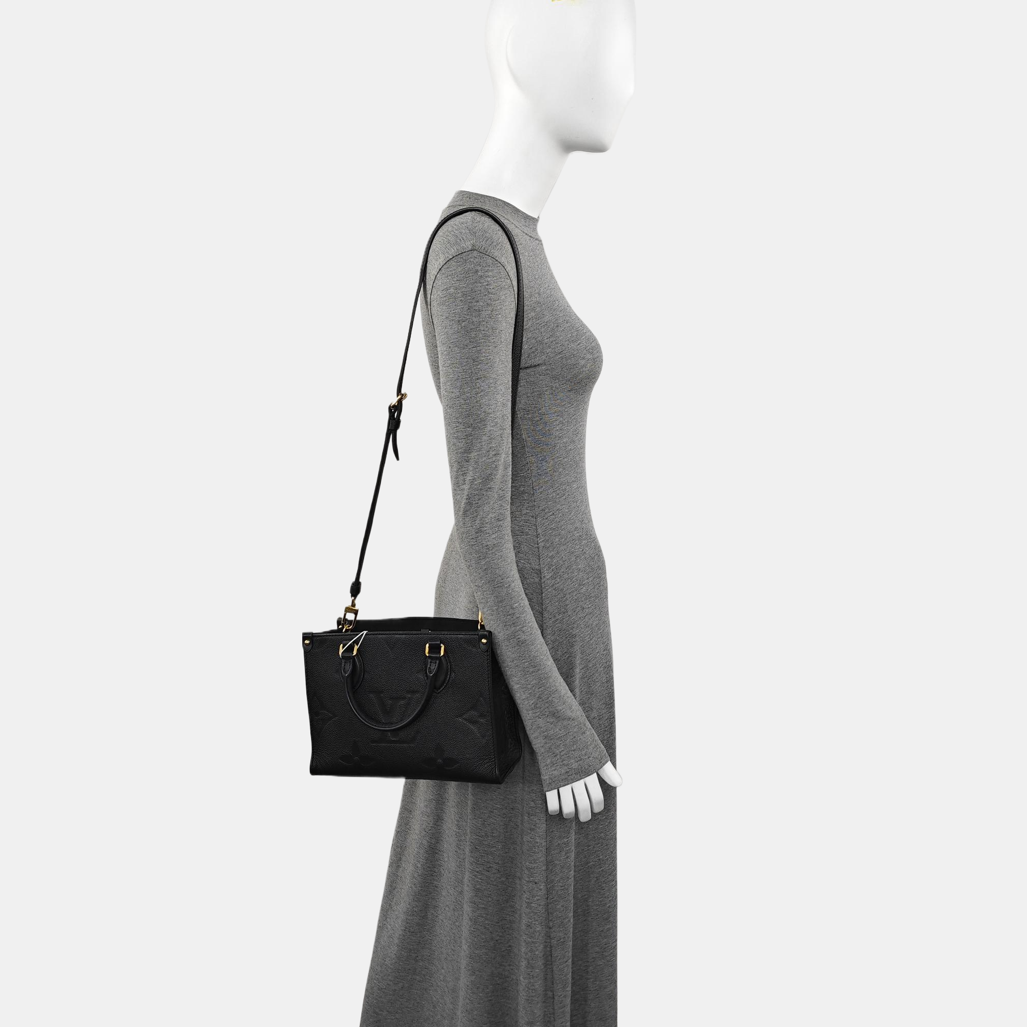 ONTHEGO PM Monogram Calfskin Black
