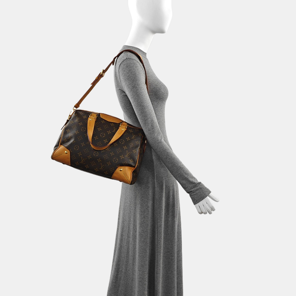 RETIRO NM Monogram Coated Canvas Brown