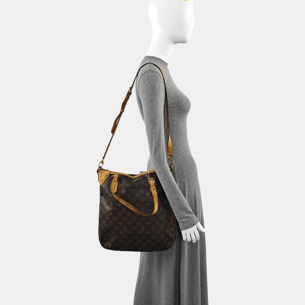 ODEON Monogram Coated Canvas Brown