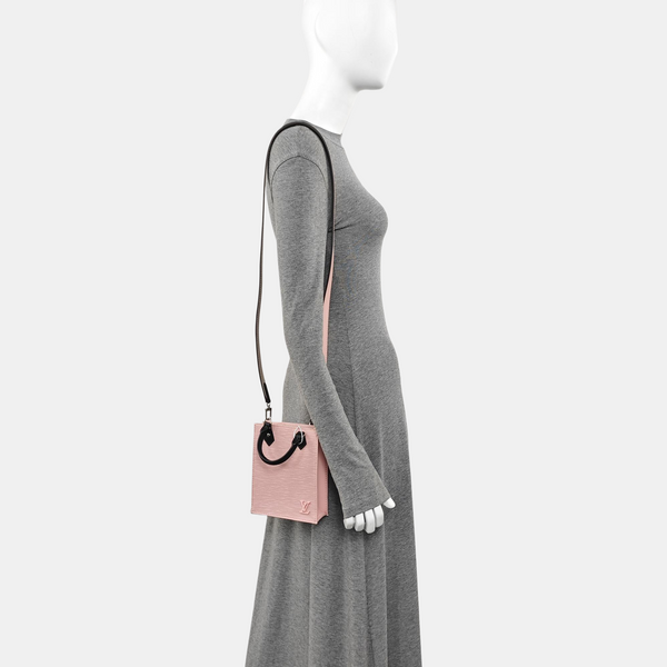 SAC PLAT Mini Epi Pink