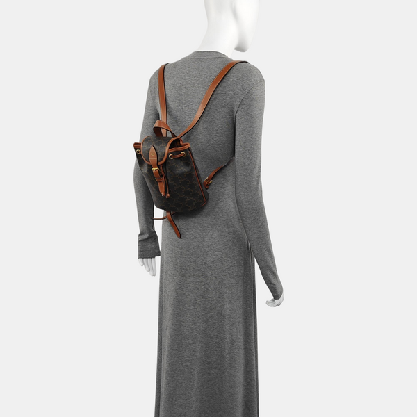 TRIOMPHE Mini Coated Canvas Brown