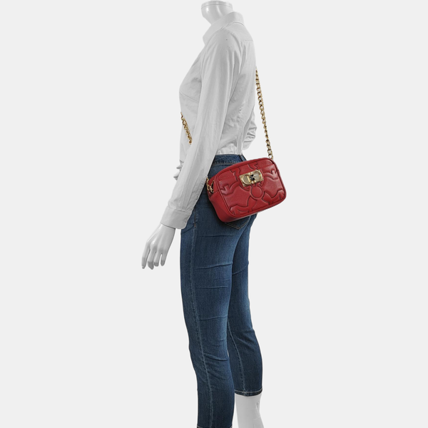 Galore Quilted Calfskin Red
