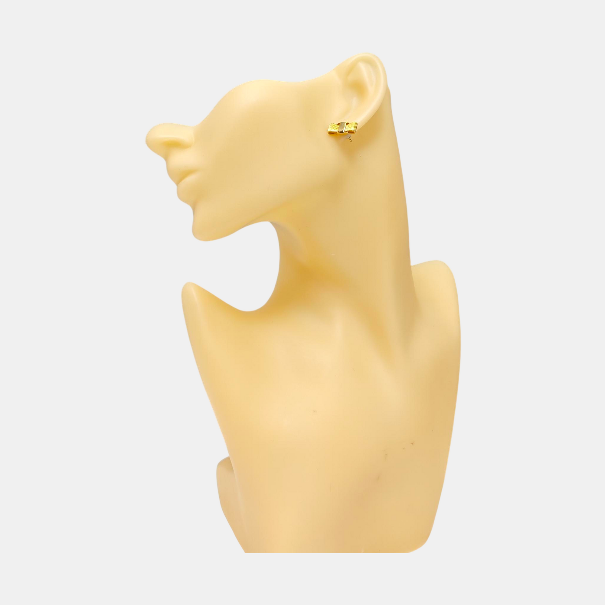 Metal Gold Stud Earrings