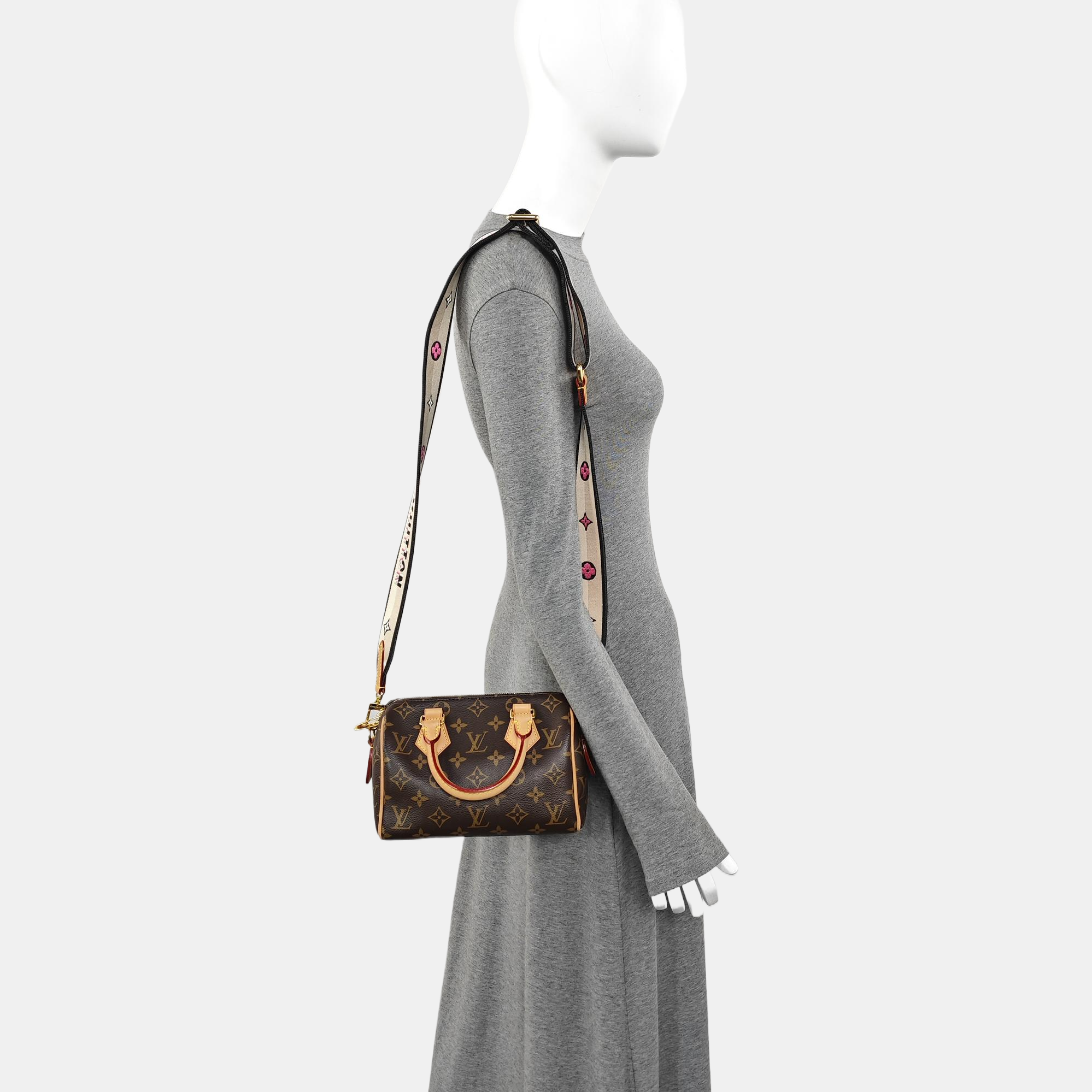 SPEEDY 20 Monogram Coated Canvas Brown