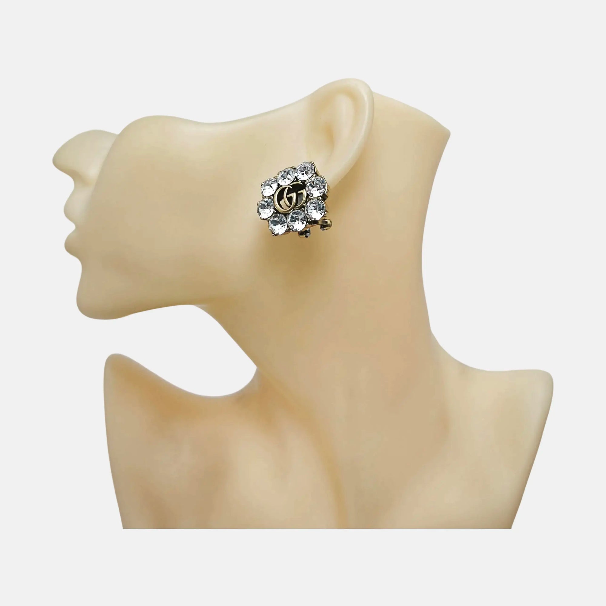 Metal Gold Clip On Earrings
