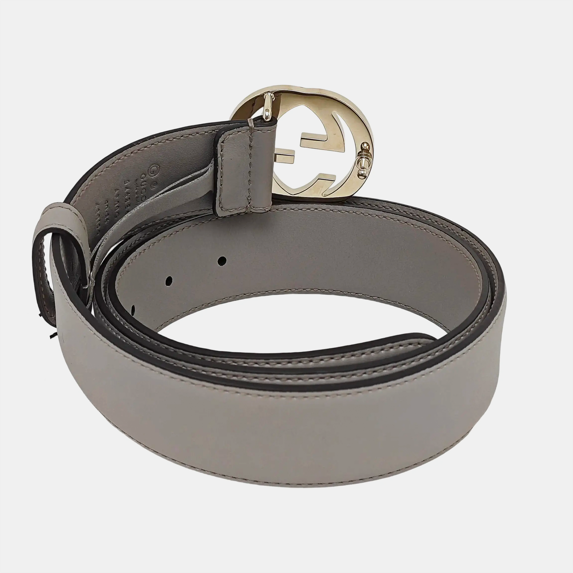 Leather Belt Gray