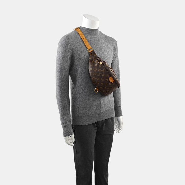 BUMBAG Monogram Coated Canvas Brown