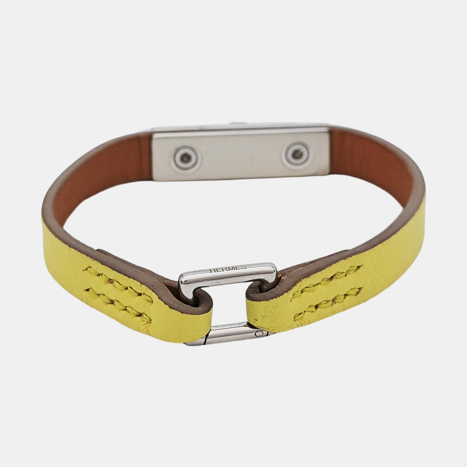 Micro Kelly Leather Yellow Bracelet