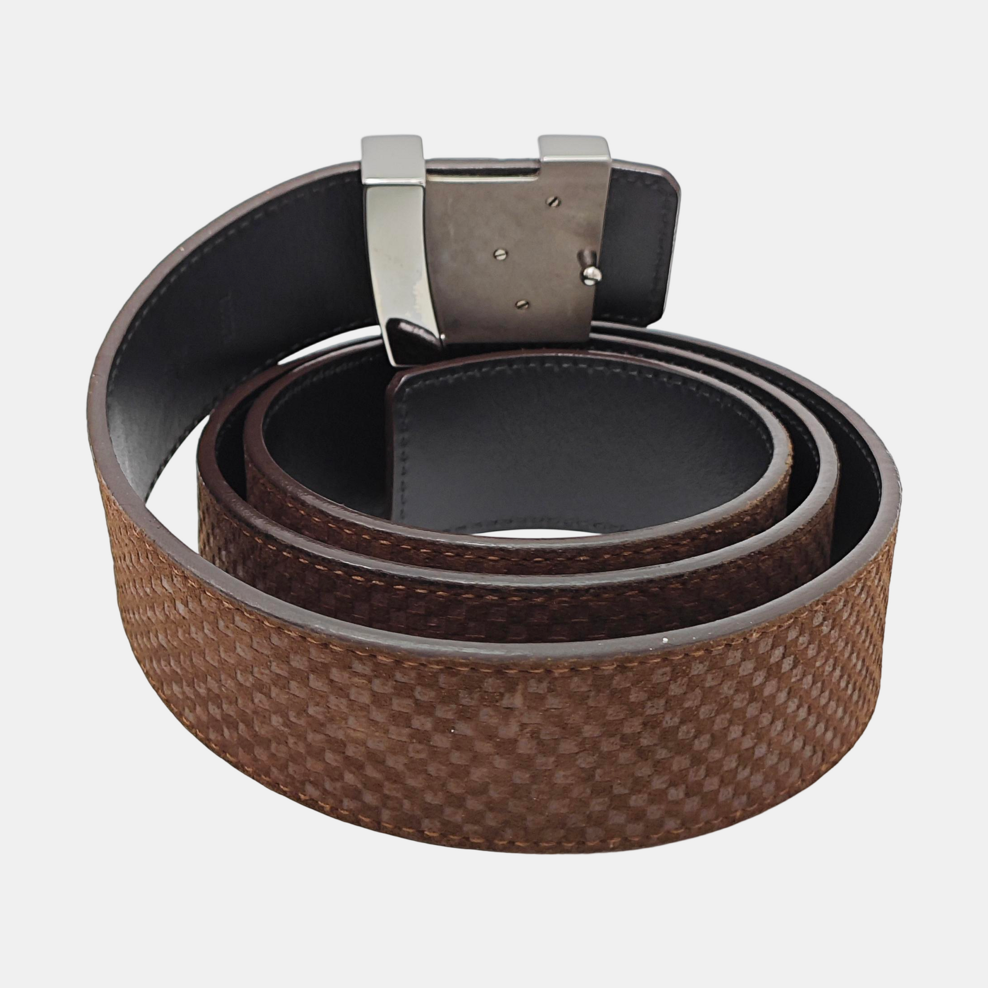 Suede Belt Brown