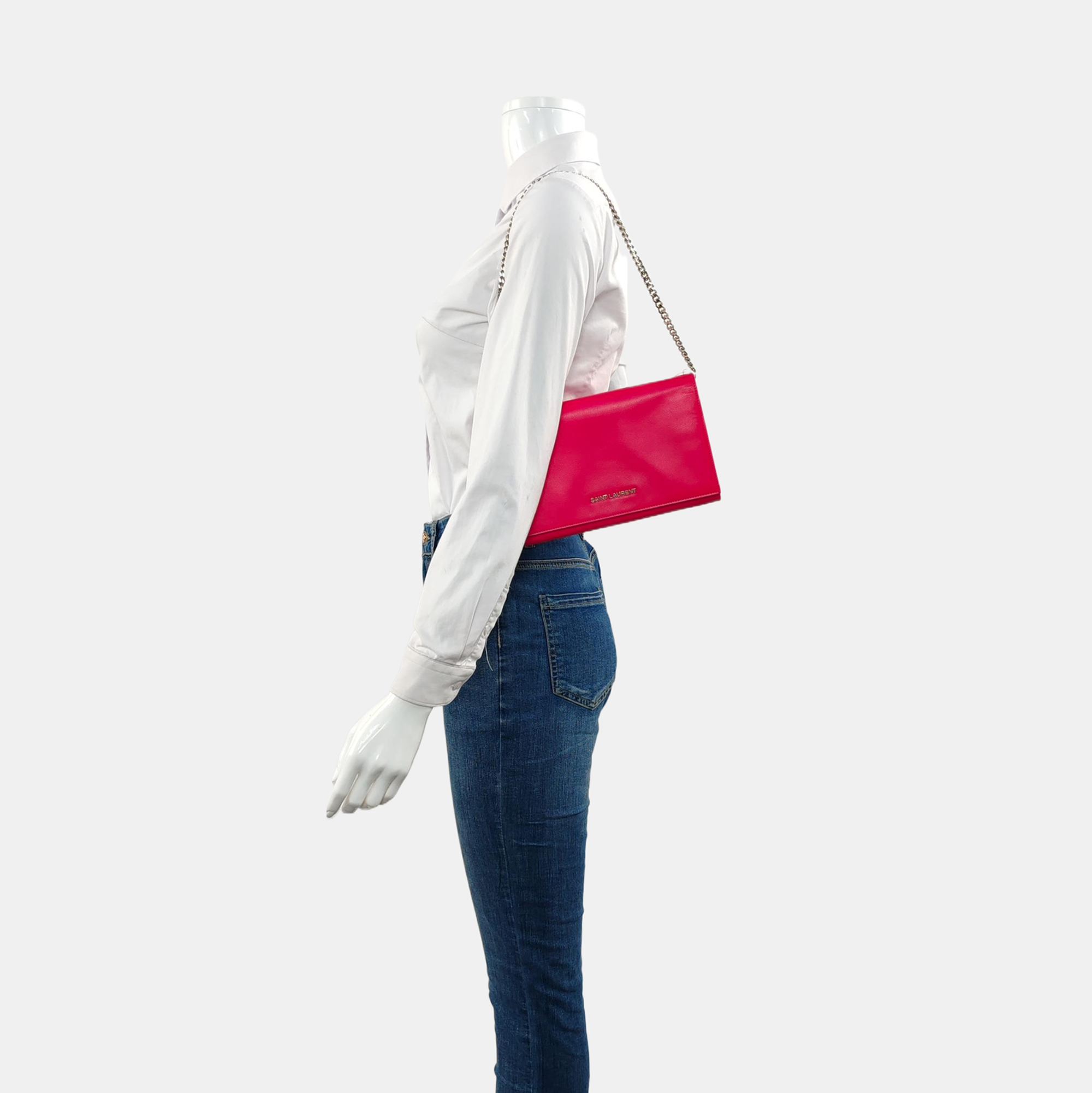Calfskin Shoulder Bag Red