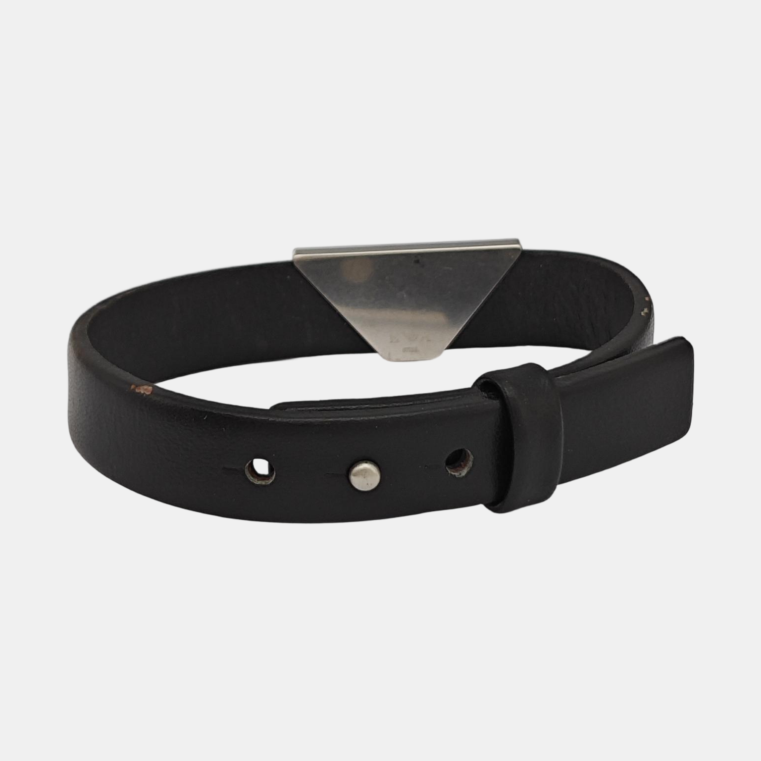 Leather Black Bangle