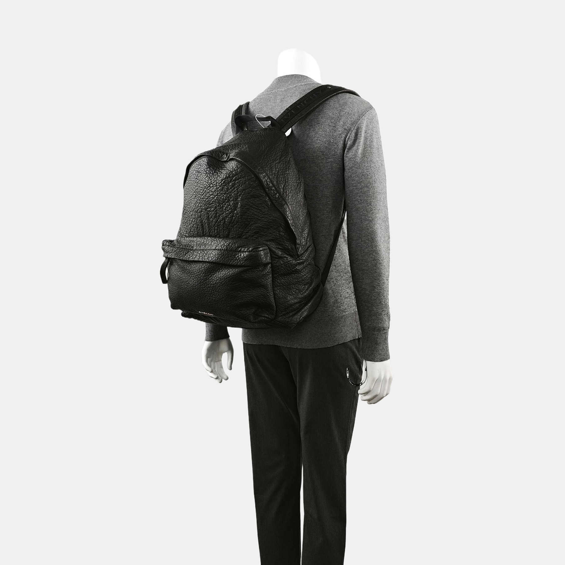 Leather Backpack Black