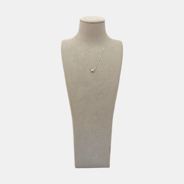 Jeux De Liens 18k White Gold Silver Necklace