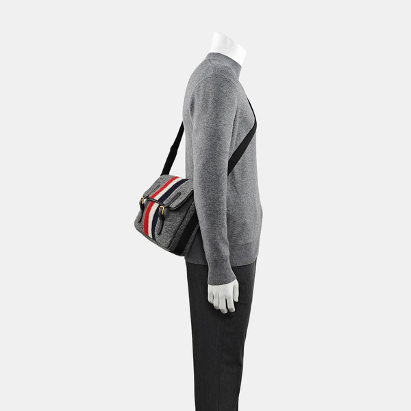Fabric Shoulder Bag Gray