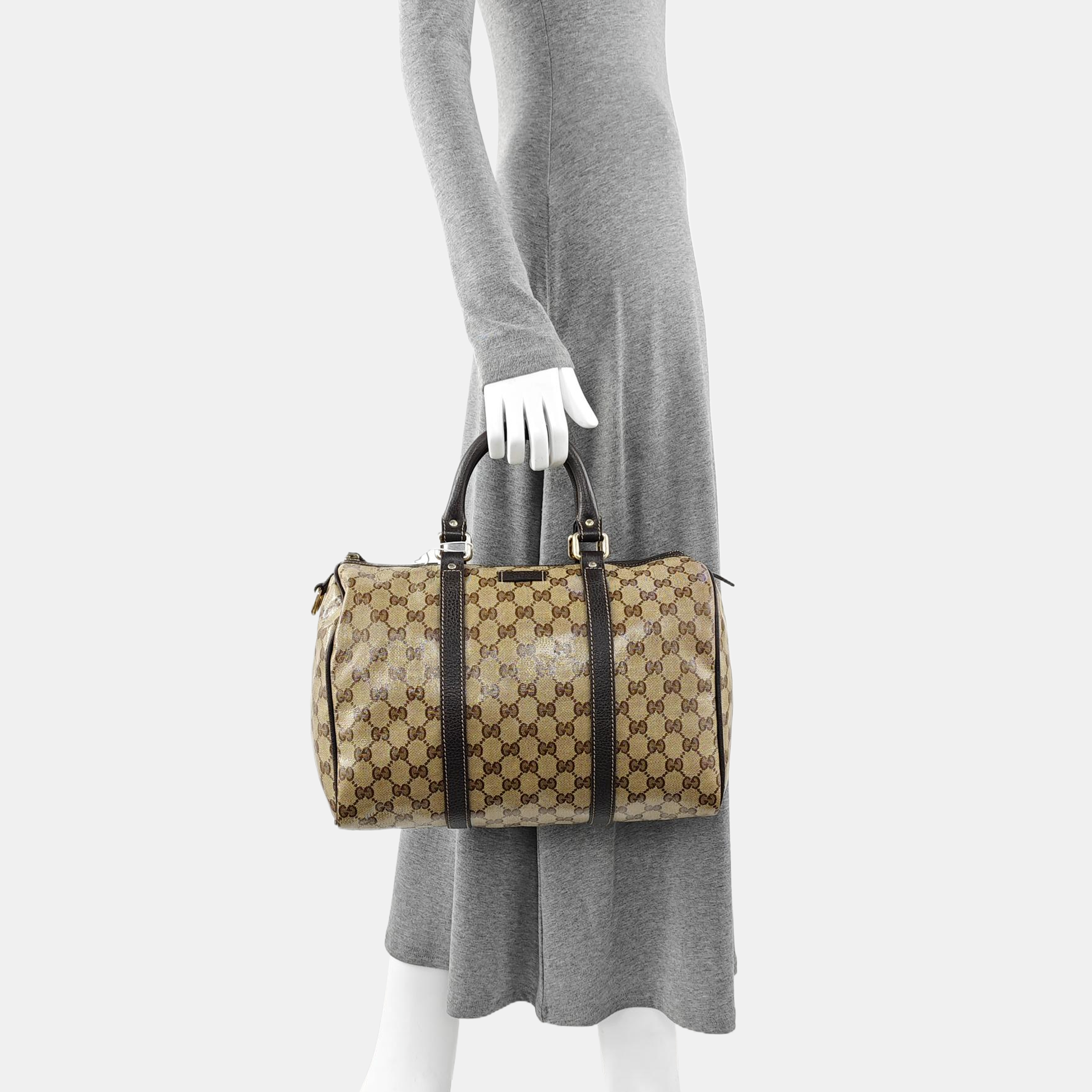 Joy Monogram Coated Canvas Beige