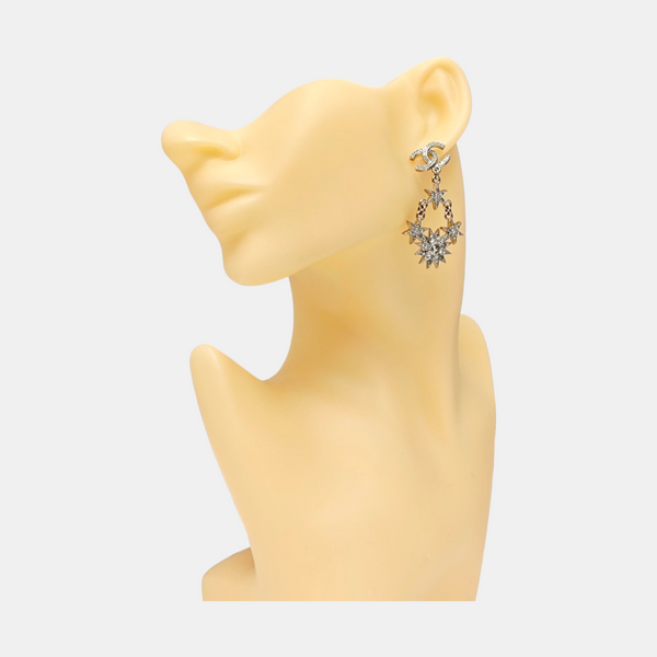 Metal Silver Earrings