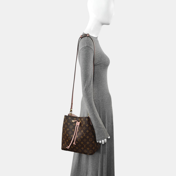 NÉONOÉ MM Monogram Coated Canvas Brown