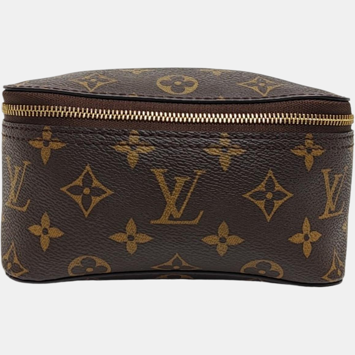 CUBE DE RANGEMENT PM Monogram Coated Canvas Brown