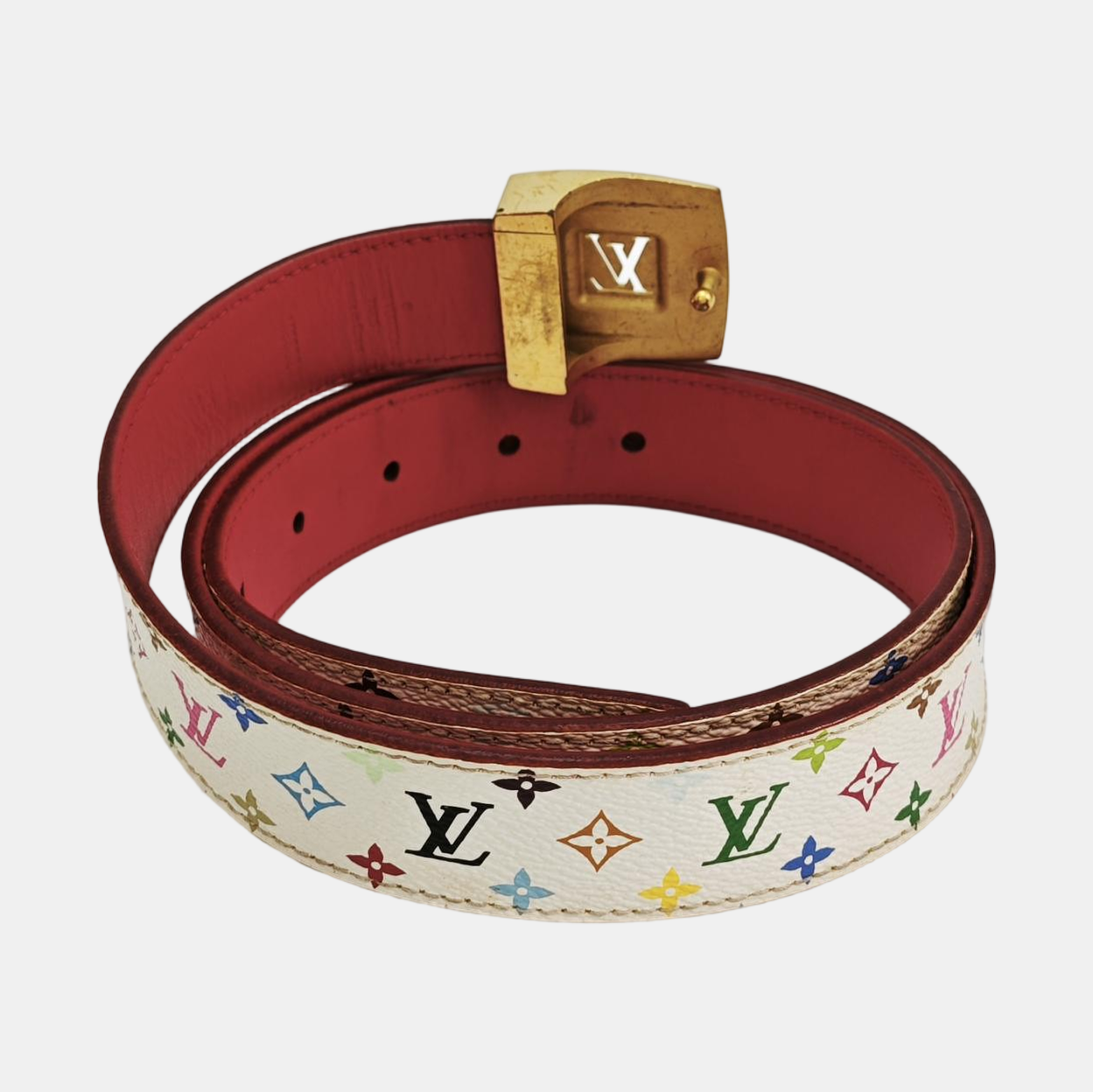 Coated Canvas Belt White