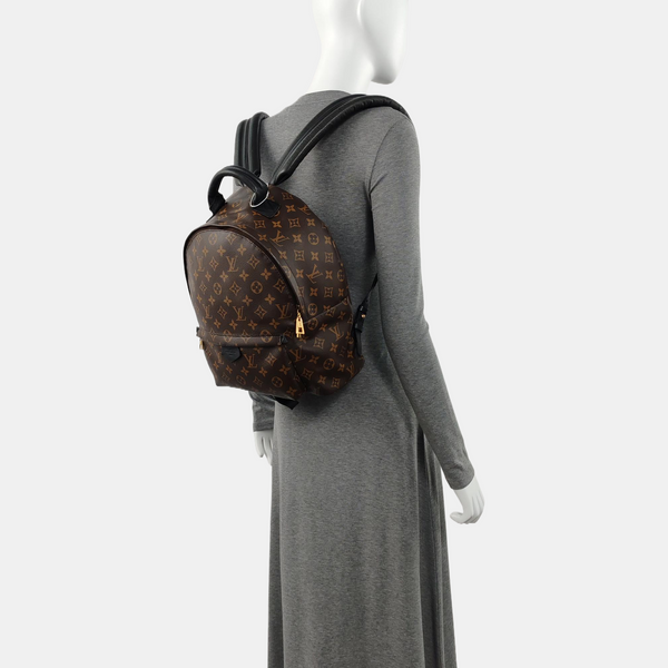 Monogram Coated Canvas Backpack Brown
