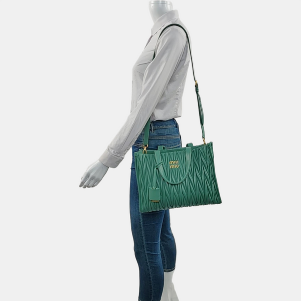 Quilted Lambskin Green