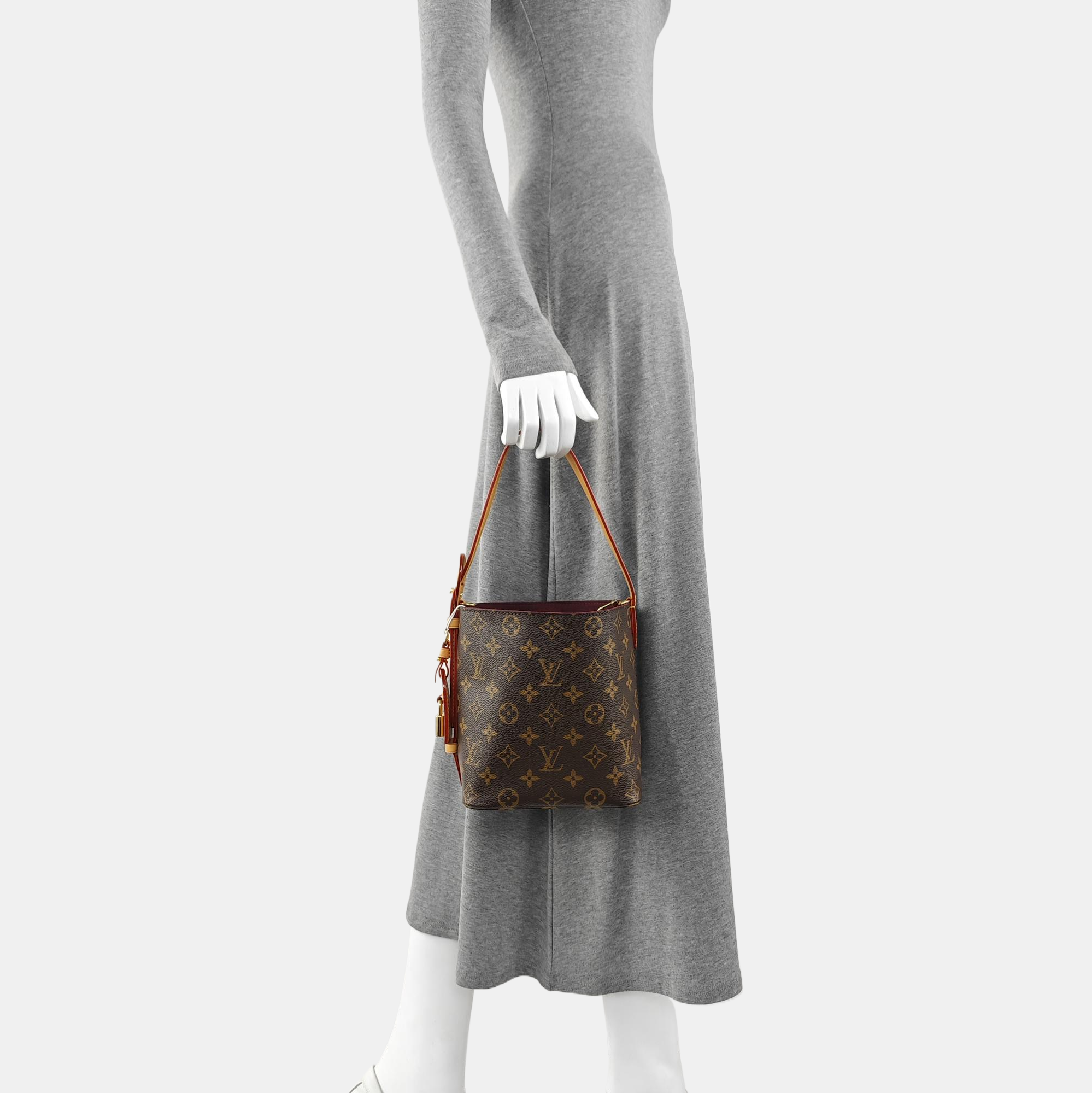 ALL IN Monogram Coated Canvas Brown