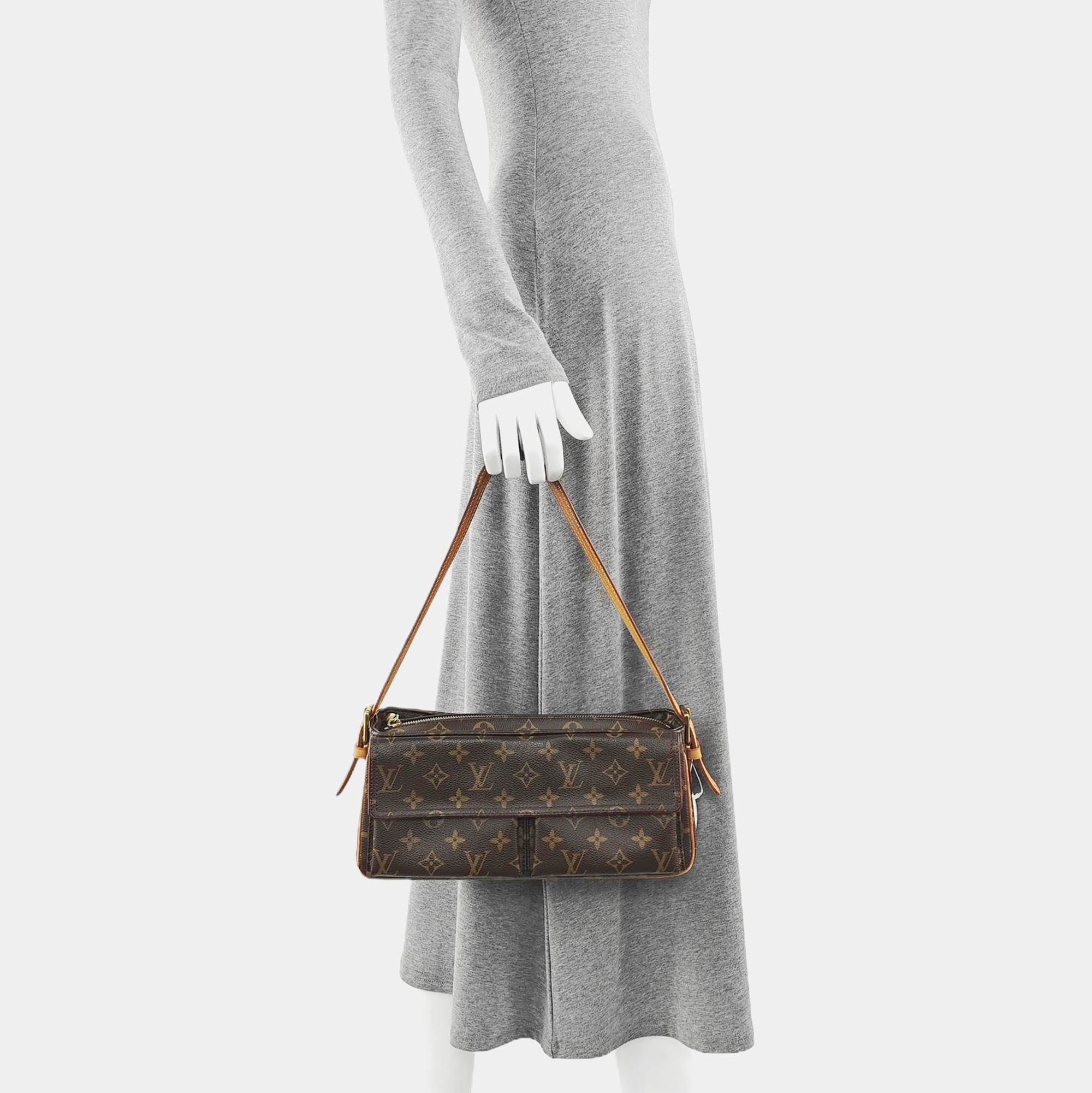VIVA CITE Monogram Coated Canvas Brown
