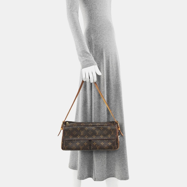 VIVA CITE Monogram Coated Canvas Brown