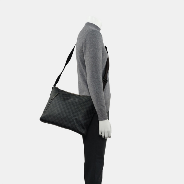 MICK MM Damier Graphite Coated Canvas Gray