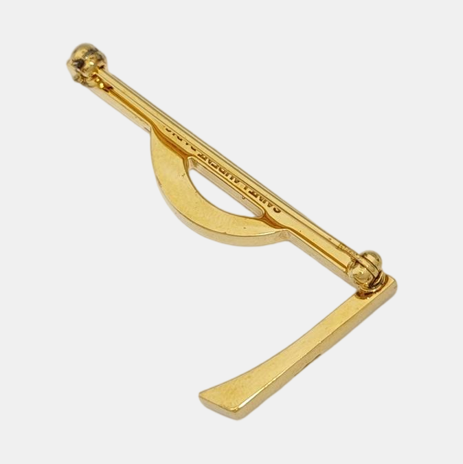 Metal Gold Brooch