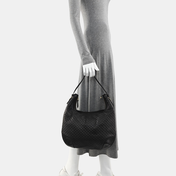 Monogram Calfskin Top Handle Bag Black
