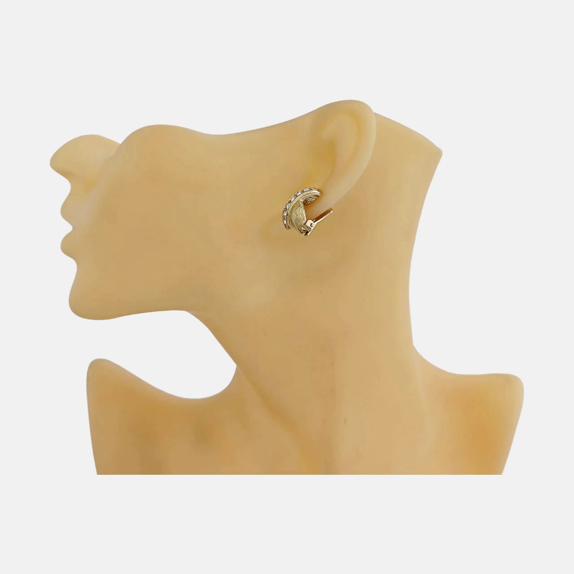Metal Gold Clip On Earrings