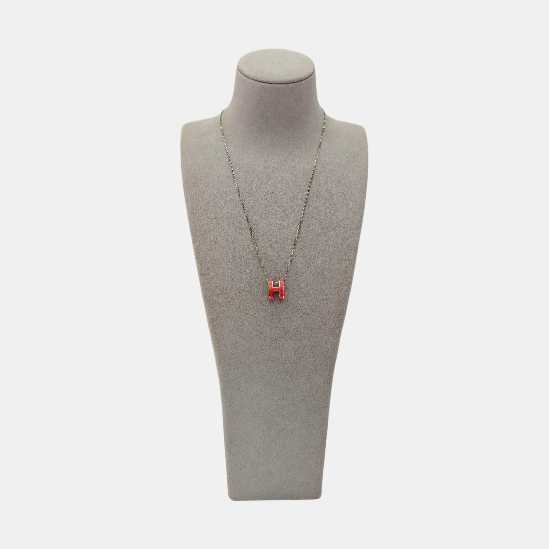 Pop H Metal Silver Necklace