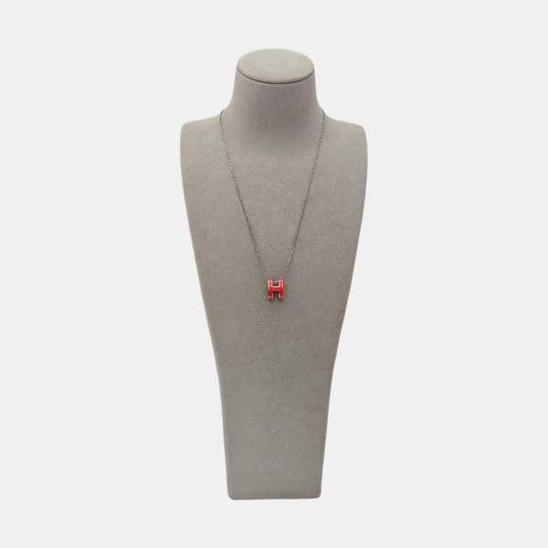 Pop H Metal Silver Necklace