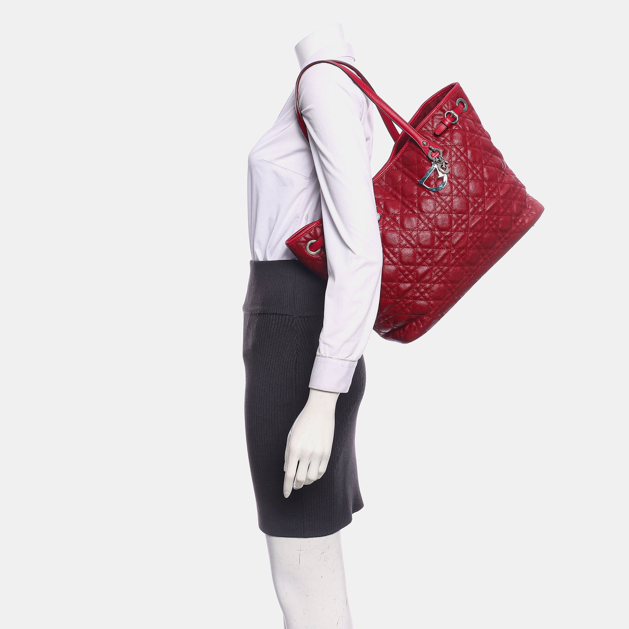 Panarea Cannage Coated Canvas Red