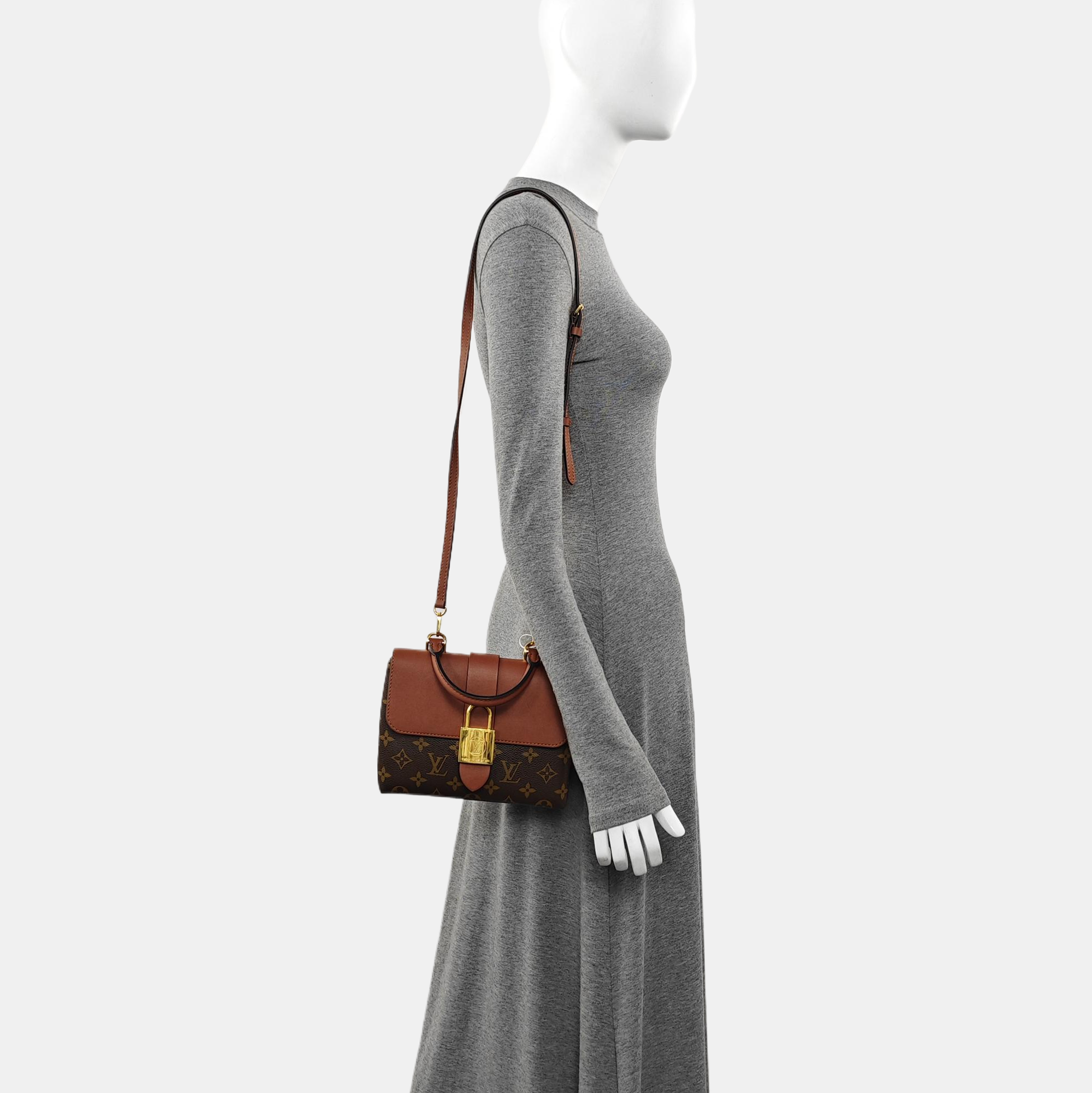 LOCKY BB Monogram Coated Canvas Brown